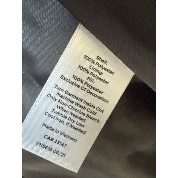 Talbots Puffer Jacket Women's Womens s Red Tartan Plaid Full Zip Snap Up Preppy - Picture 6 of 9